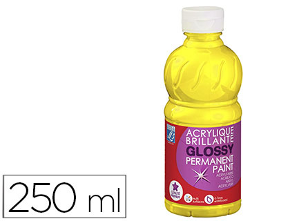 Bote 250ml. pintura acrílica L&B brillo amarillo primario